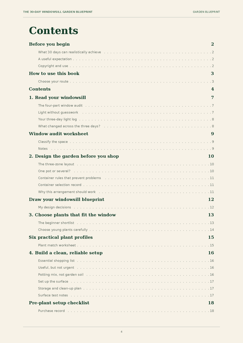 The 30-Day Windowsill Garden Blueprint